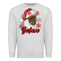 Dove Grey african american santa believe Premium Sweatshirt - RanaPortraitStore