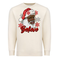 Sandshell african american santa believe Premium Sweatshirt - RanaPortraitStore
