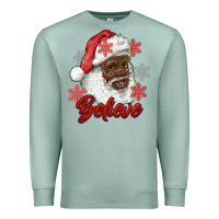 Seafoam african american santa believe Premium Sweatshirt - RanaPortraitStore