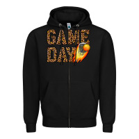 Black game day lacrosse Zipper Hoodie - JahusDesignShop