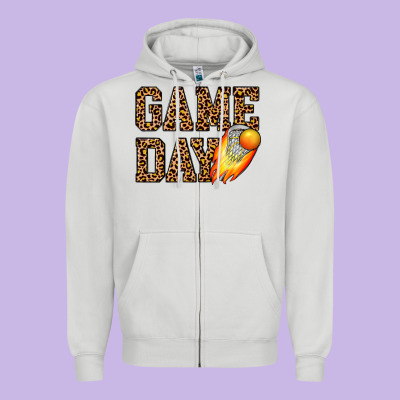 Game Day Lacrosse Zipper Hoodie Designed By Jahusdesignshop