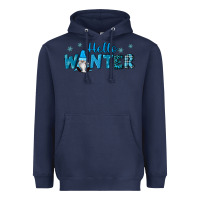 Navy hello winter gnomes Heavyweight Hoodie - RanaPortraitStore