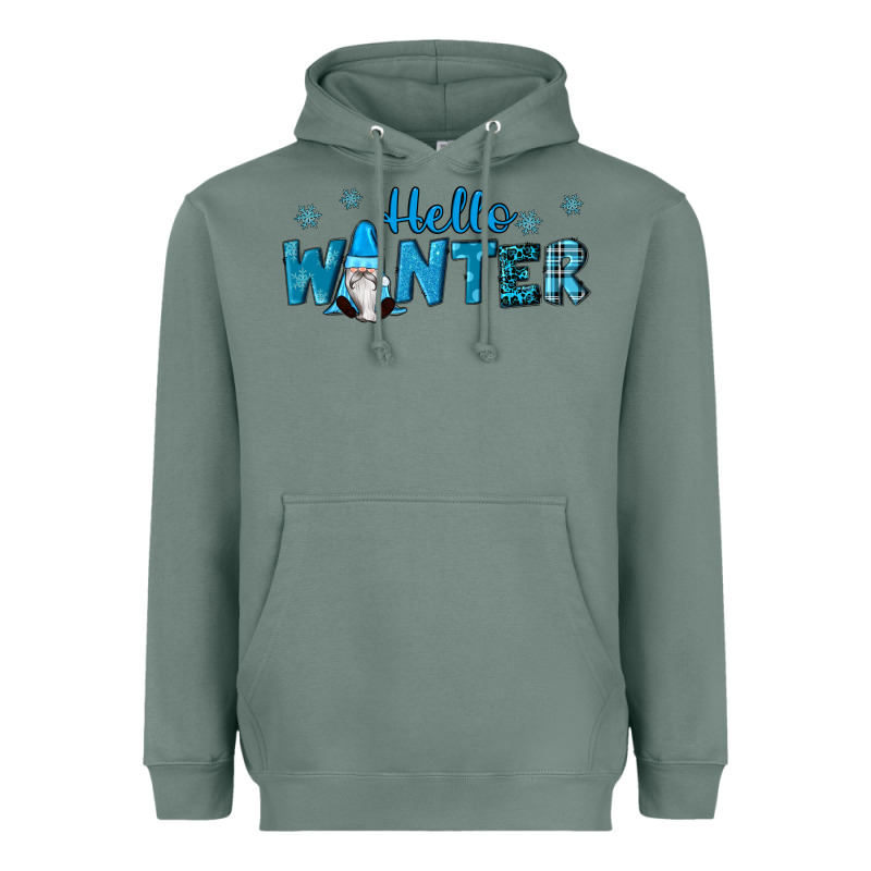 Hello Winter Gnomes Heavyweight Hoodie by RanaPortraitStore | Teevron