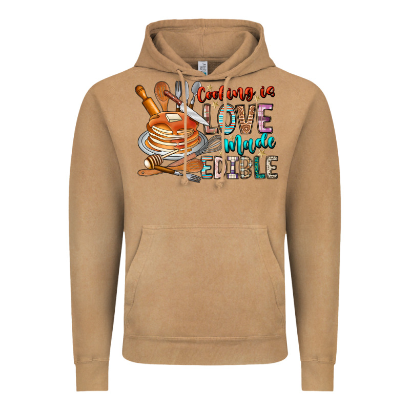 Cooking Is Love Made Edible Vintage Hoodie by CowhideDigitalArt | Teevron
