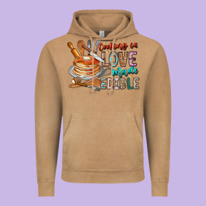 Cooking Is Love Made Edible Vintage Hoodie Designed By Cowhidedigitalart