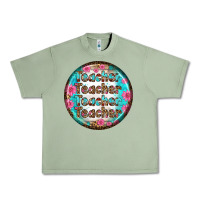 Oil Green teacher vibe earrings Urban Heavy Tee - BundleAndBundleShop