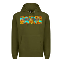 Army Green Welcome Fall Premium Hoodie - Artiststas