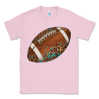 Bubblegum Pink western football leopard turquoise pattern Classic Tee - Artiststas