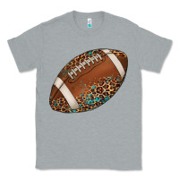 Heather Grey western football leopard turquoise pattern Classic Tee - Artiststas