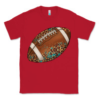 Red western football leopard turquoise pattern Classic Tee - Artiststas