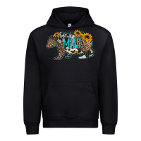 Black baby bear mini sunflowers leopard cowhide mother's day Urban Hoodie - Jasminsmagicworld
