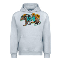 Heather Grey baby bear mini sunflowers leopard cowhide mother's day Urban Hoodie - Jasminsmagicworld