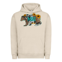 Pigment French Oak baby bear mini sunflowers leopard cowhide mother's day Urban Hoodie - Jasminsmagicworld