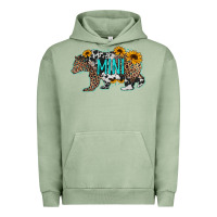 Pigment Oil Green baby bear mini sunflowers leopard cowhide mother's day Urban Hoodie - Jasminsmagicworld