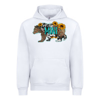White baby bear mini sunflowers leopard cowhide mother's day Urban Hoodie - Jasminsmagicworld