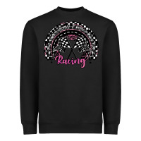 Black racing checkered rainbow Heavyweight Sweatshirt - JahusDesignShop