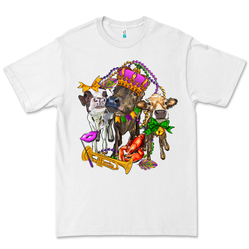 Little Cows And Mardi Gras Party Olivia Premium Tee by OliviaCreatesArt | Teevron