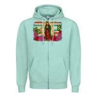 Western Our Lady Of Guadalupe Zipper Hoodie | Teevron