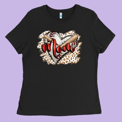 Baseball Mom Ladies Tee Designed By Fadigitalartstudio