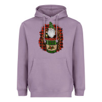 Lavender gnomes with coffee christmas Heavyweight Hoodie - RanaPortraitStore