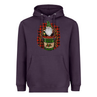 Plum gnomes with coffee christmas Heavyweight Hoodie - RanaPortraitStore