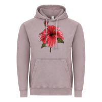 Vintage Zinc Puerto Rican Hibiscus Flower Illustrations Vintage Hoodie - LillyAllenDesigns