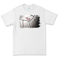 White Volleyball Brushstroke Premium Tee - RanaPortraitStore
