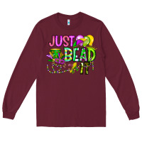 Burgundy Just Bead it Long Sleeve Tee - CowhideDigitalArt
