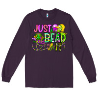 Plum Just Bead it Long Sleeve Tee - CowhideDigitalArt