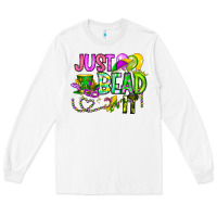 White Just Bead it Long Sleeve Tee - CowhideDigitalArt
