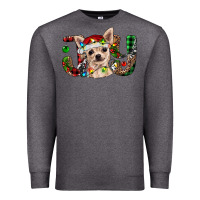 Charcoal Heather Christmas chihuahua joy Premium Sweatshirt - RanaPortraitStore