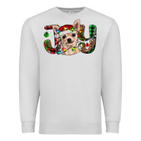 Dove Grey Christmas chihuahua joy Premium Sweatshirt - RanaPortraitStore
