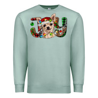 Seafoam Christmas chihuahua joy Premium Sweatshirt - RanaPortraitStore