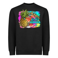 Black hello summer Heavyweight Sweatshirt - JahusDesignShop