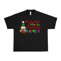 Black my favorite color is christmas lights Urban Heavy Tee - BundleAndBundleShop