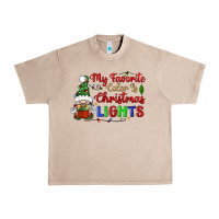 French Oak my favorite color is christmas lights Urban Heavy Tee - BundleAndBundleShop