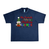 Navy my favorite color is christmas lights Urban Heavy Tee - BundleAndBundleShop