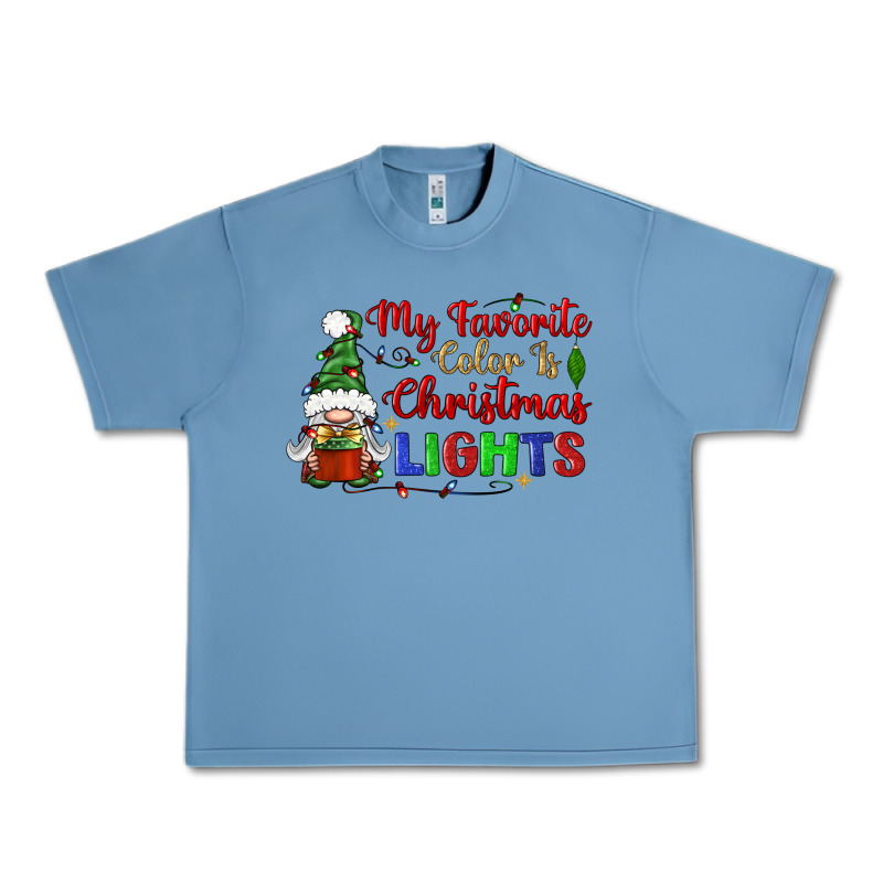 My Favorite Color Is Christmas Lights Urban Heavy Tee by BundleAndBundleShop | Teevron