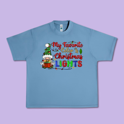 My Favorite Color Is Christmas Lights Urban Heavy Tee Designed By Bundleandbundleshop