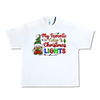 White my favorite color is christmas lights Urban Heavy Tee - BundleAndBundleShop