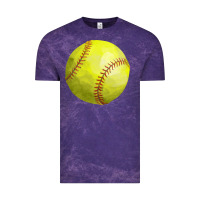 Cloud Purple softball Vintage Tee - FaDigitalArtStudio