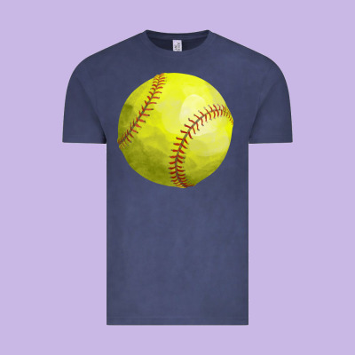 Softball Vintage Tee Designed By Fadigitalartstudio