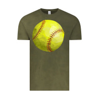 Vintage Olive softball Vintage Tee - FaDigitalArtStudio