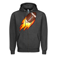 Charcoal Heather american football Zipper Hoodie - JahusDesignShop