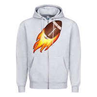Heather Grey american football Zipper Hoodie - JahusDesignShop