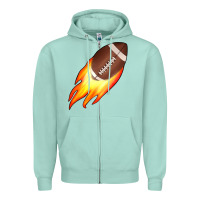 Seafoam american football Zipper Hoodie - JahusDesignShop