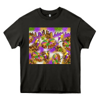 Asphalt Mardi Gras with king cake tumbler Heavy Core Tee - HowdyJamesFarm