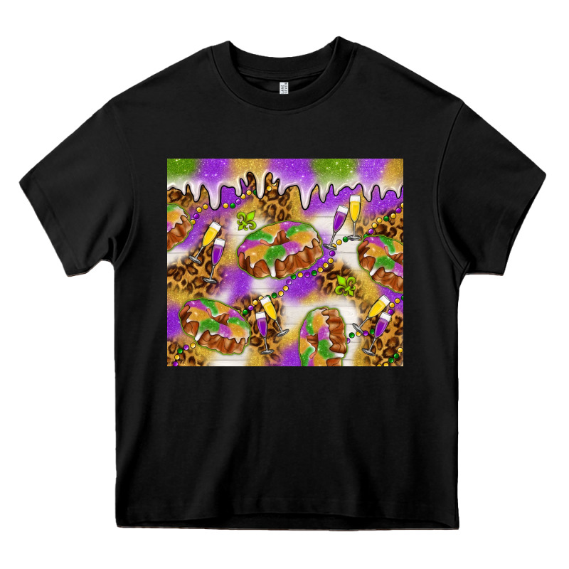 Mardi Gras With King Cake Tumbler Heavy Core Tee by HowdyJamesFarm | Teevron