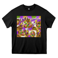 Black Mardi Gras with king cake tumbler Heavy Core Tee - HowdyJamesFarm