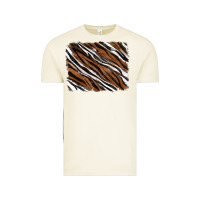 Vintage Arctic Tiger zebra background Vintage Tee - RanaPortraitStore